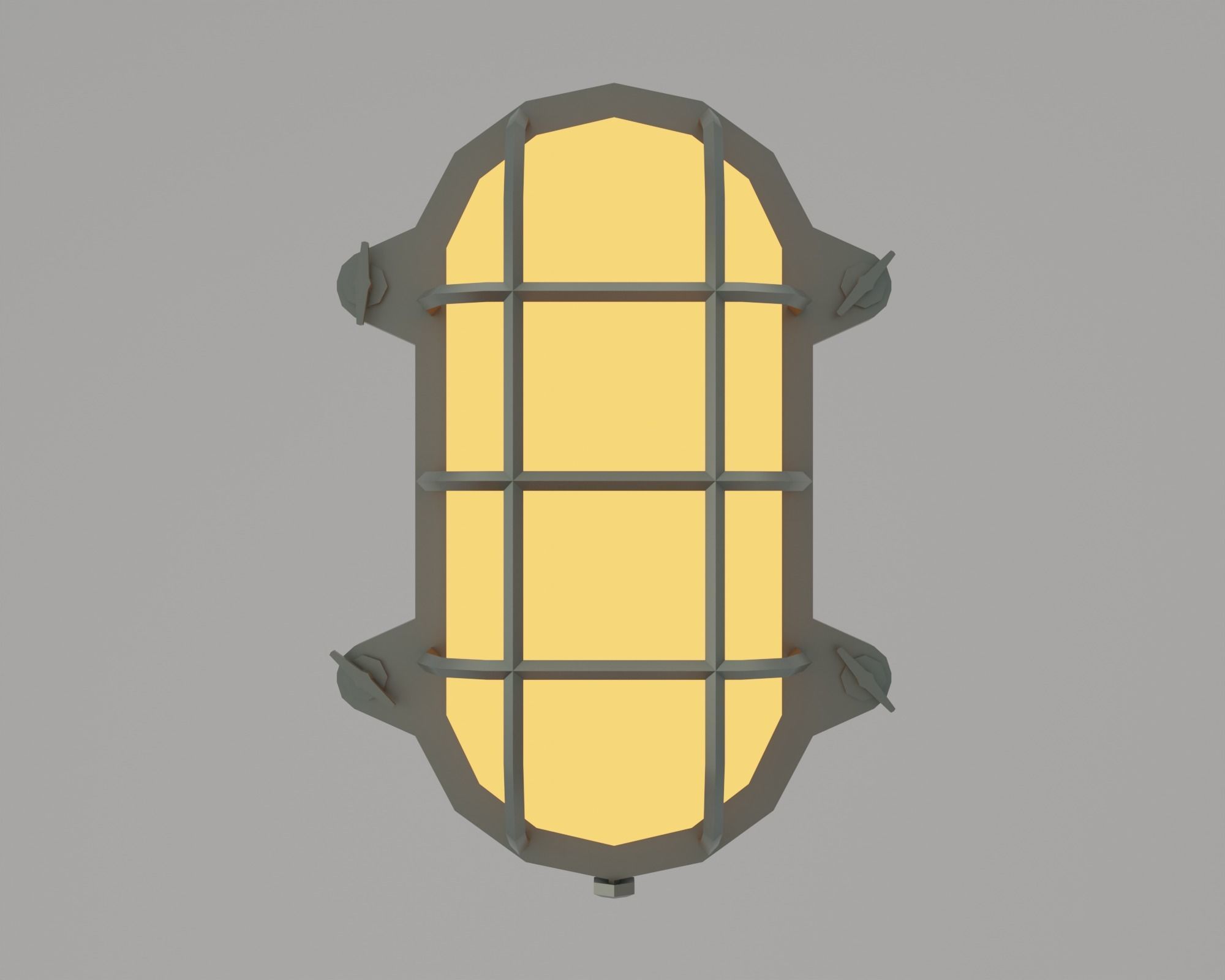 Underwater home Low-poly 3D model_13