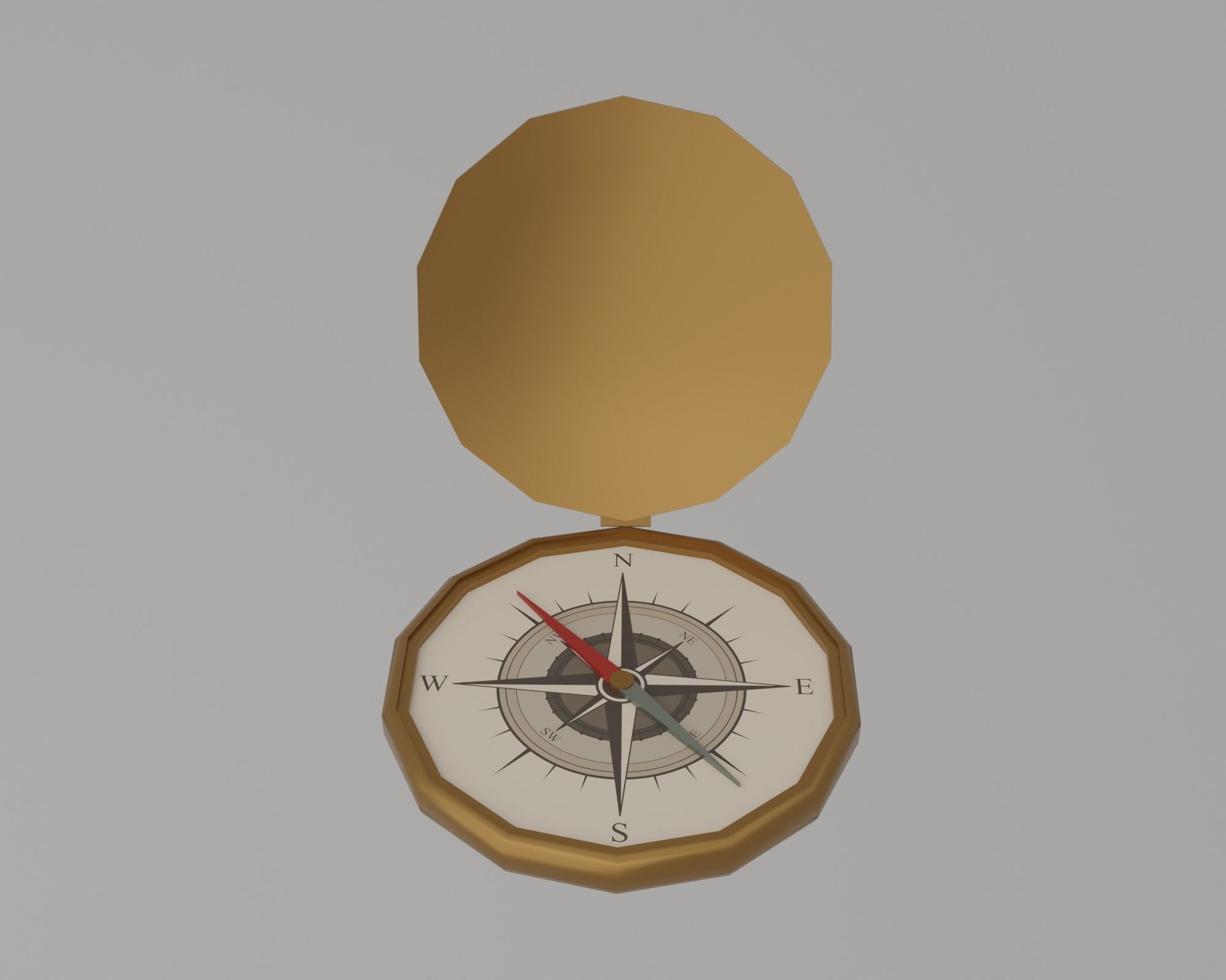 Underwater home Low-poly 3D model_29