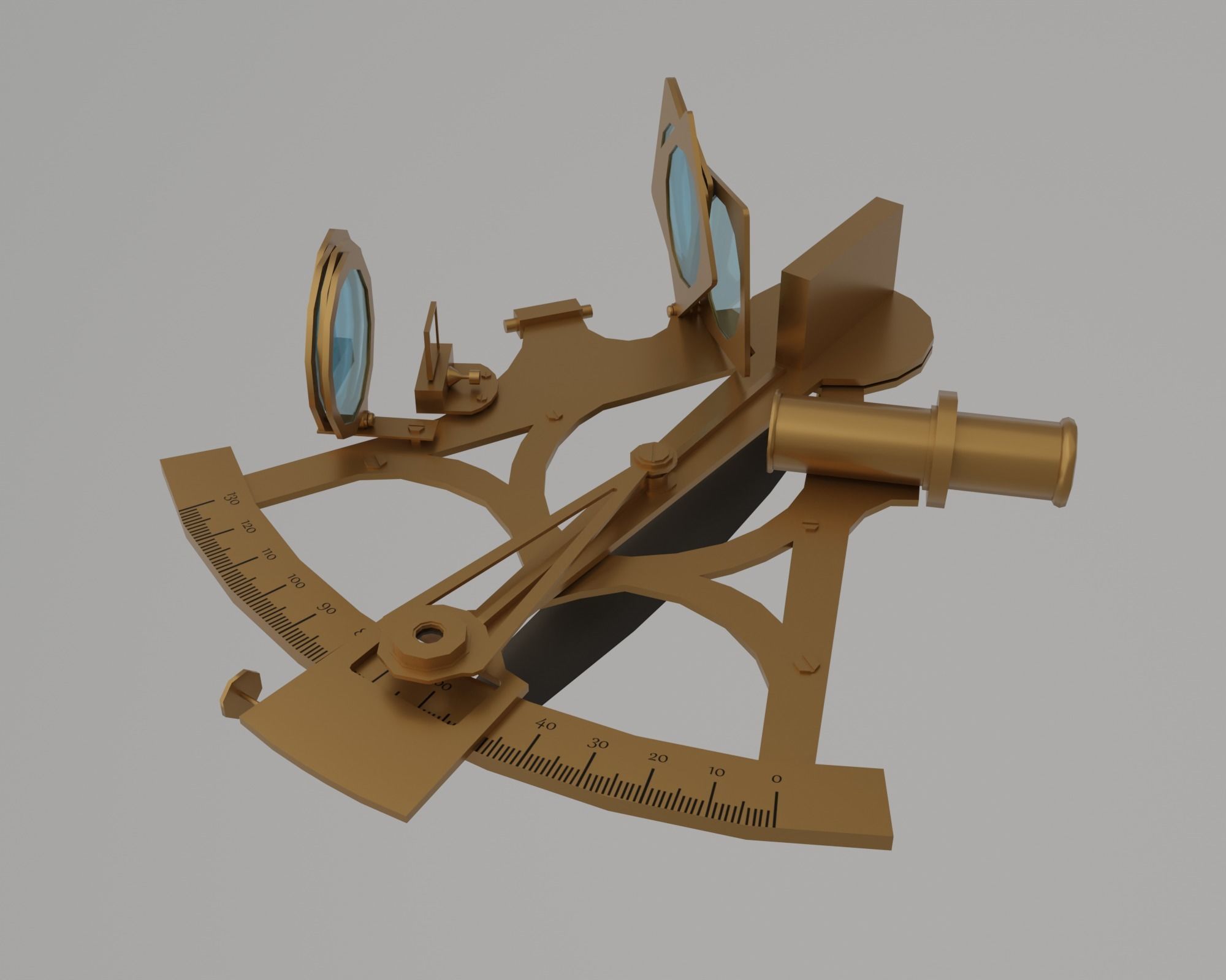 Underwater home Low-poly 3D model_31
