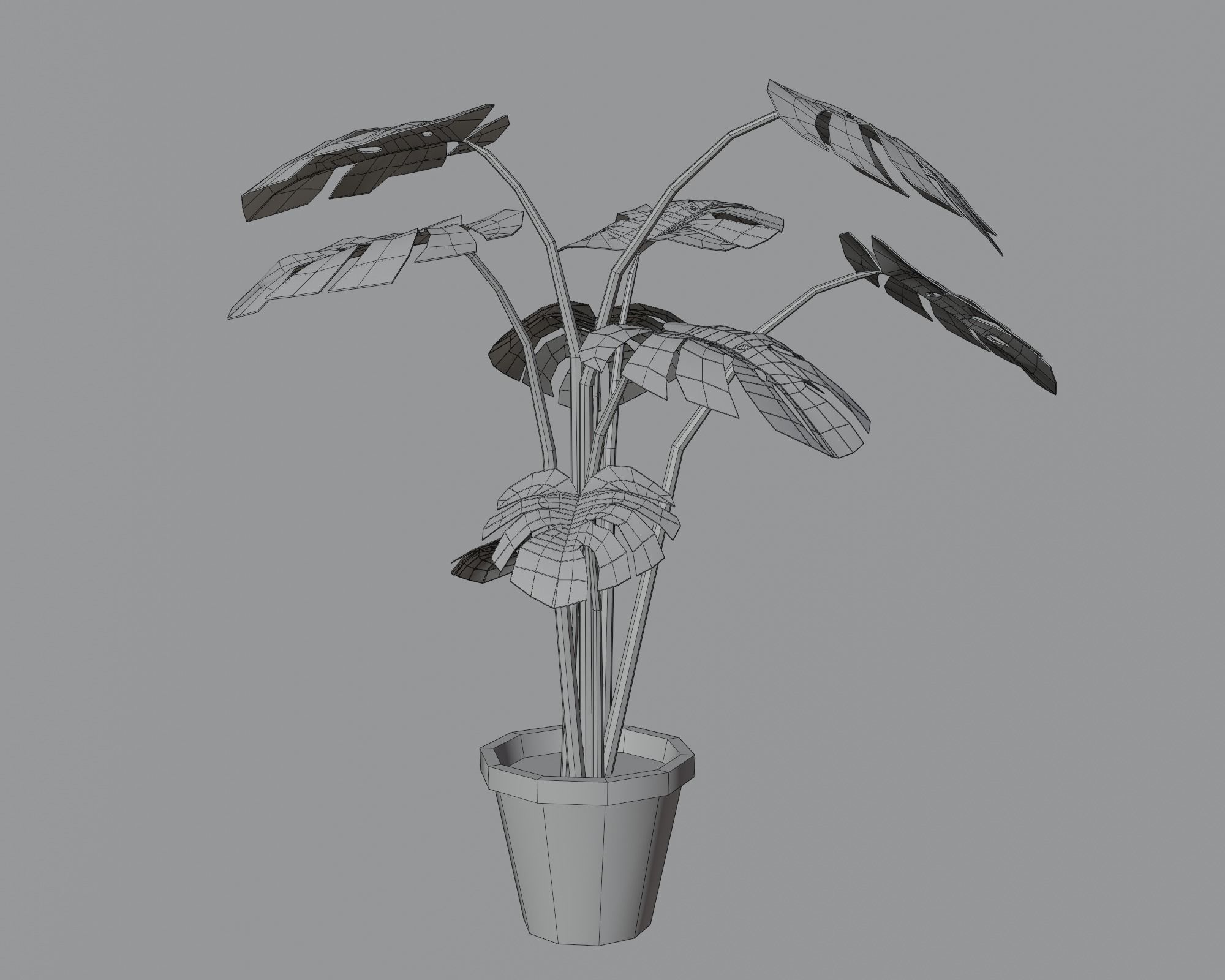 Underwater home Low-poly 3D model_8