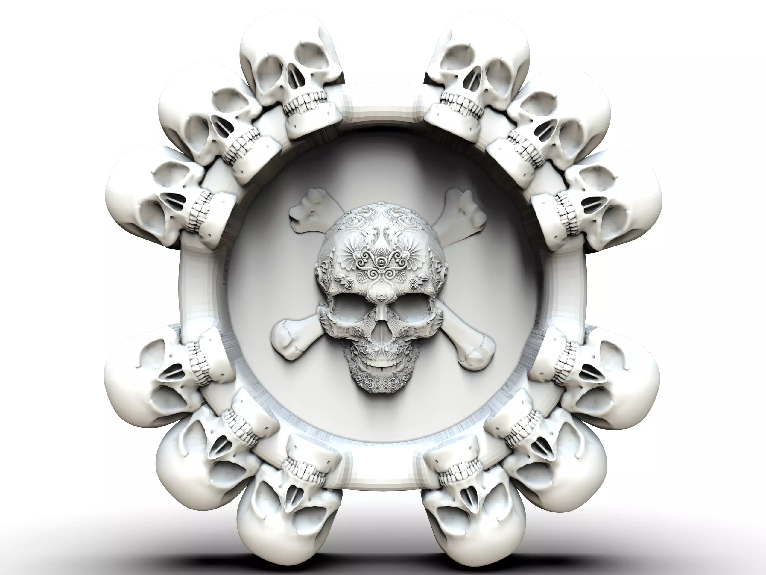 Ashtray Dont Smoke 3D Model STL File for CNC Router Laser 3D print model_0