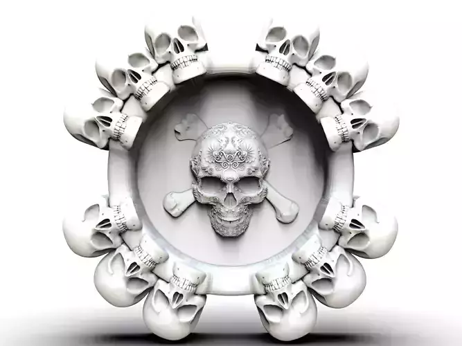  Ashtray Dont Smoke 3D Model STL File for CNC Router Laser