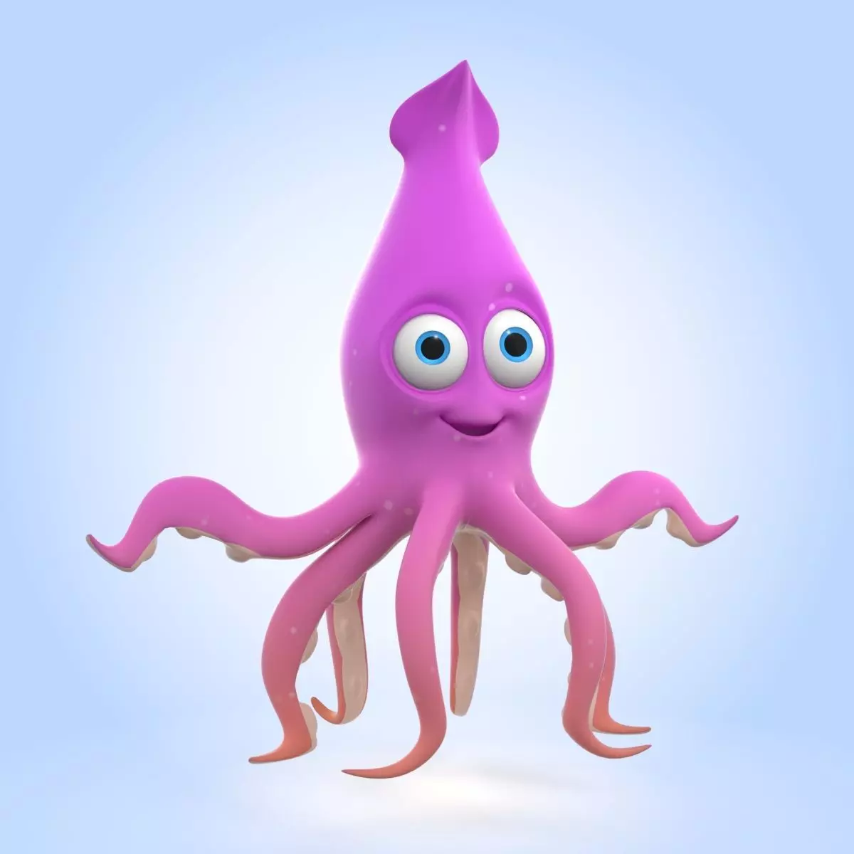 Purple Squid 3D model_0