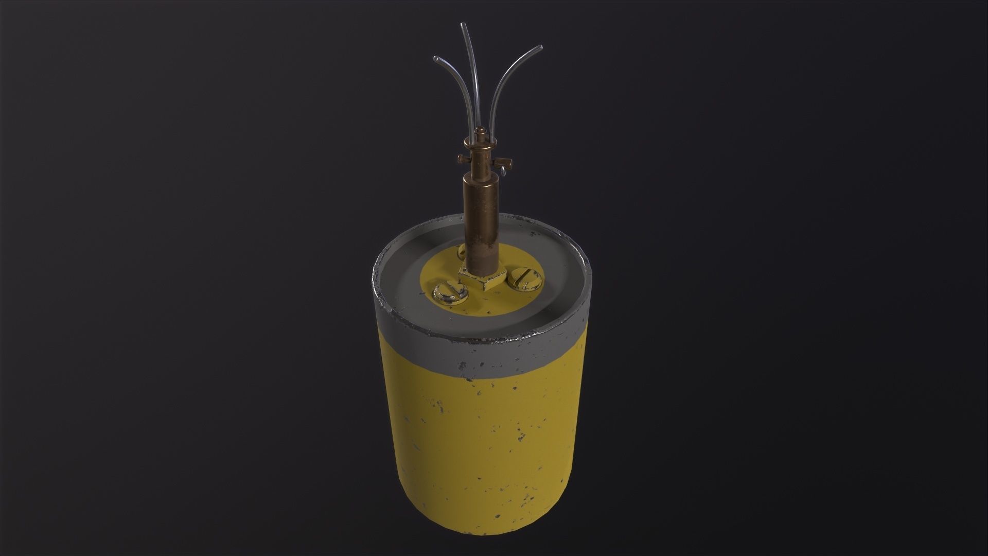 Sprengen Mine 3D Model Low-poly 3D model_6