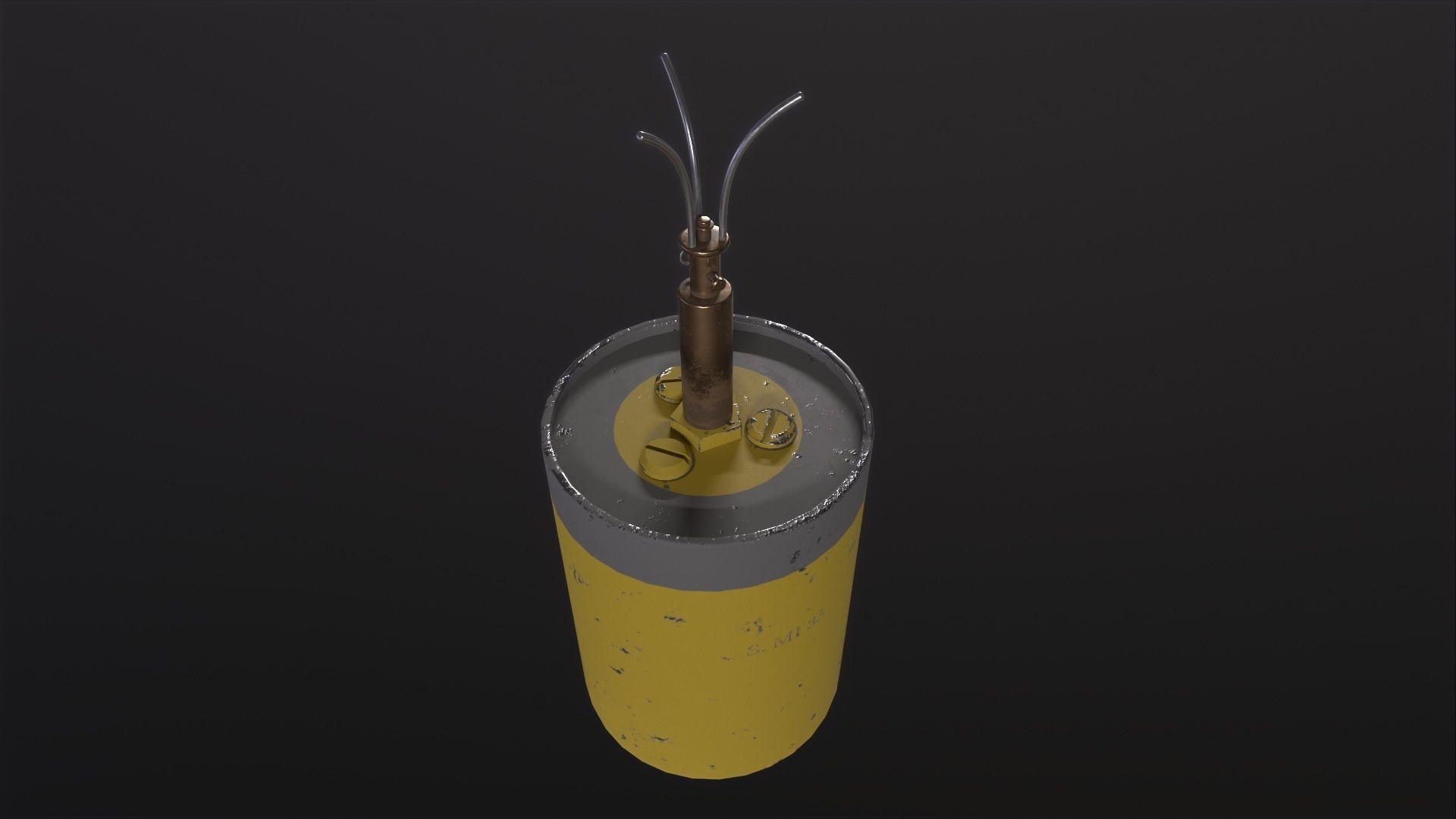 Sprengen Mine 3D Model Low-poly 3D model_5