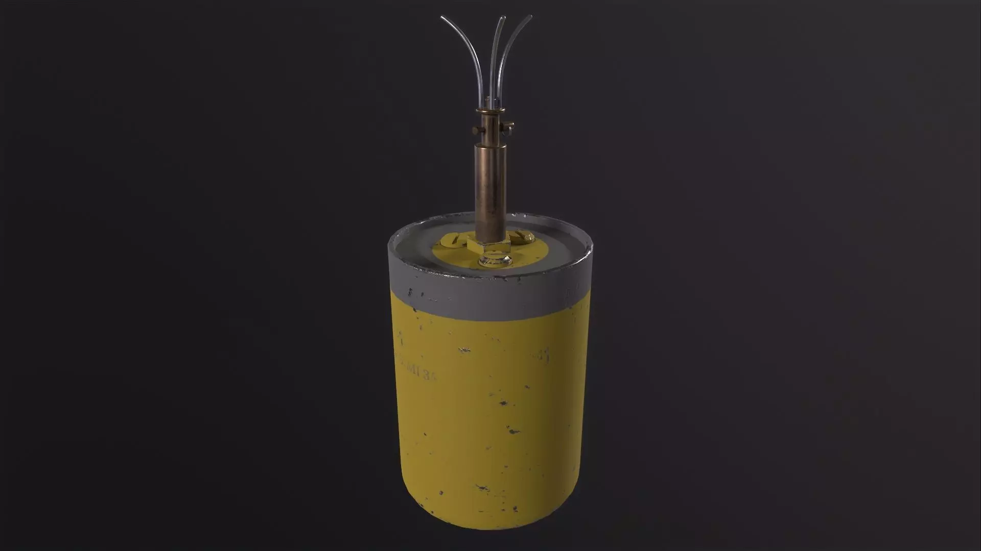 Sprengen Mine 3D Model Low-poly 3D model_0
