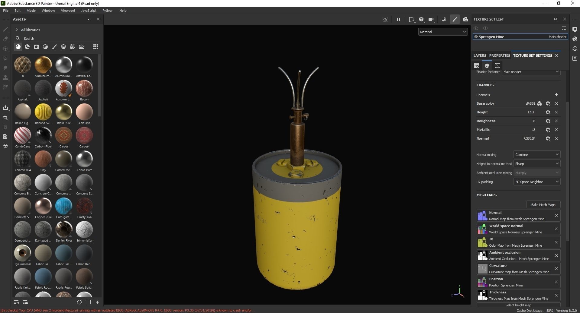 Sprengen Mine 3D Model Low-poly 3D model_7