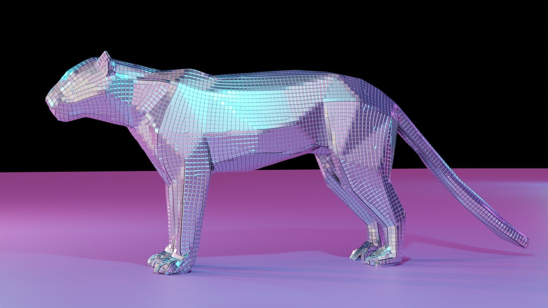 4 Disco animals figure  3D model_9