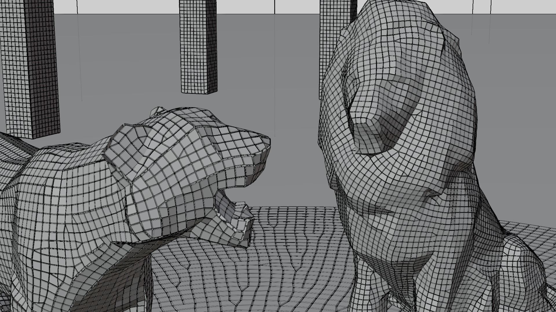 4 Disco animals figure  3D model_5