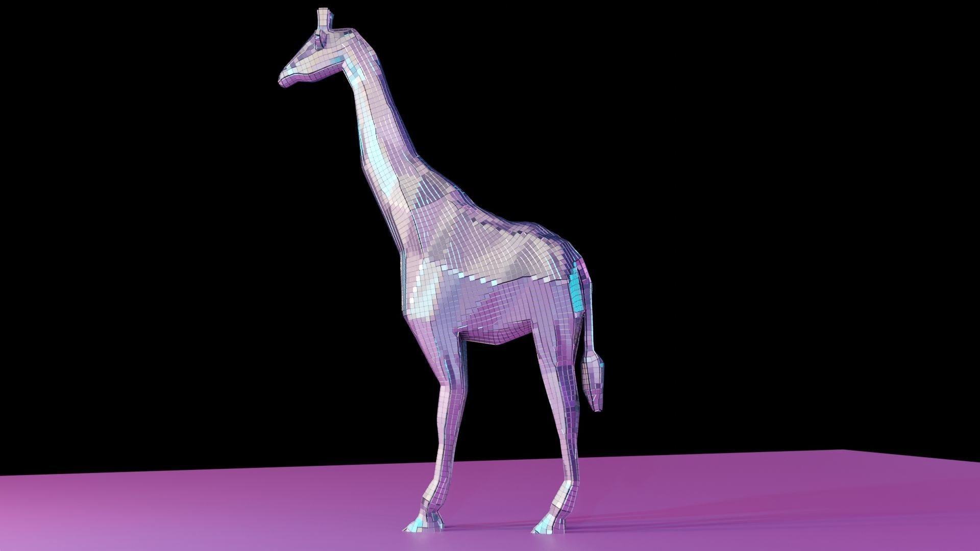 4 Disco animals figure  3D model_15