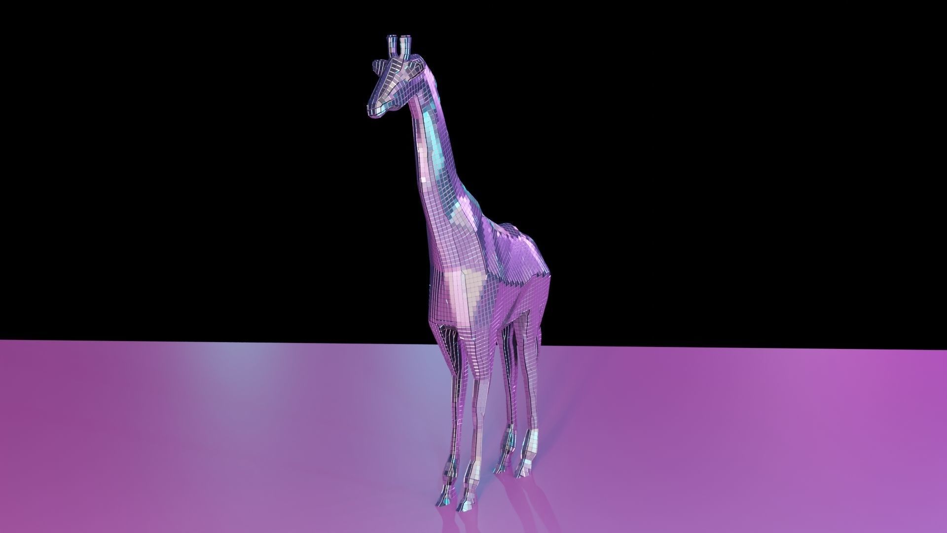 4 Disco animals figure  3D model_14