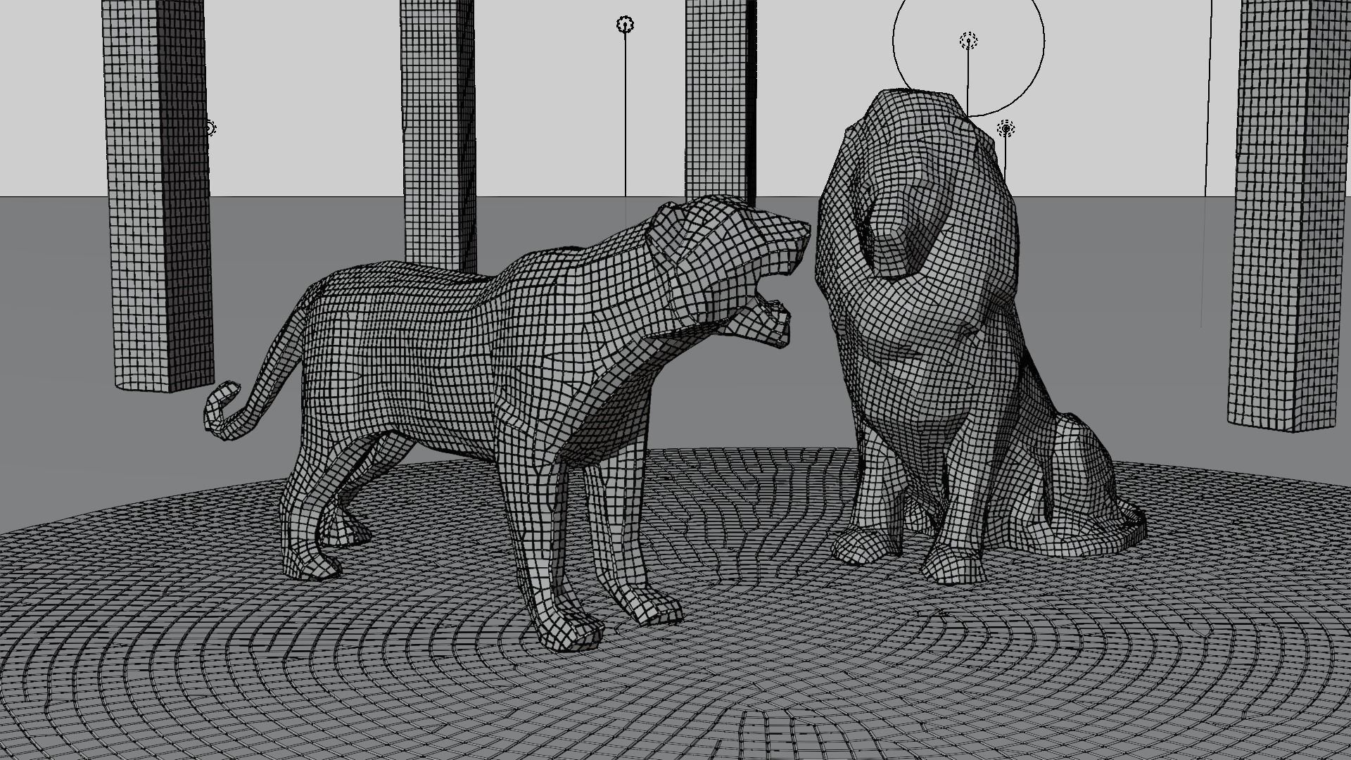 4 Disco animals figure  3D model_4