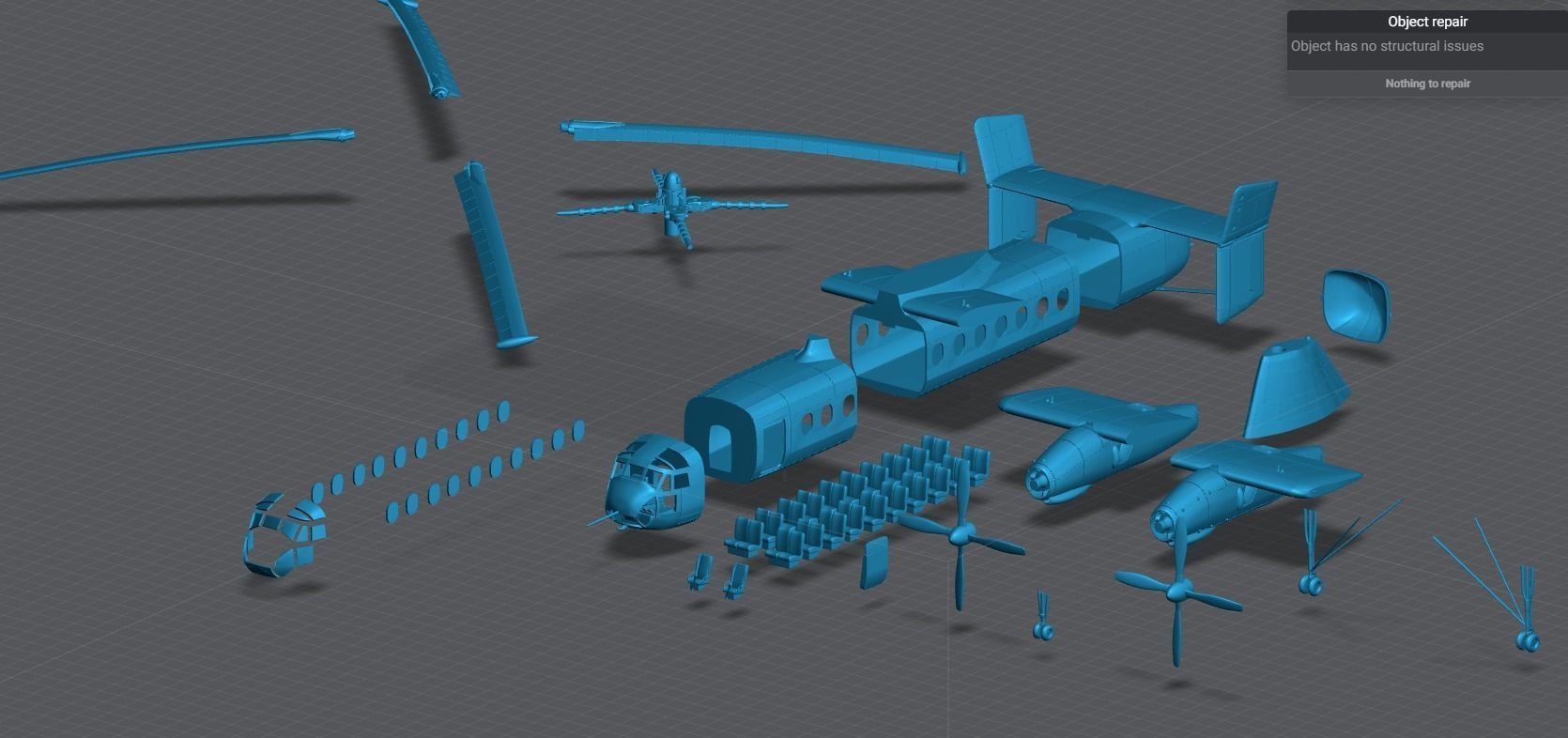 Fairey Rotodyne Scale model 3D print model_5