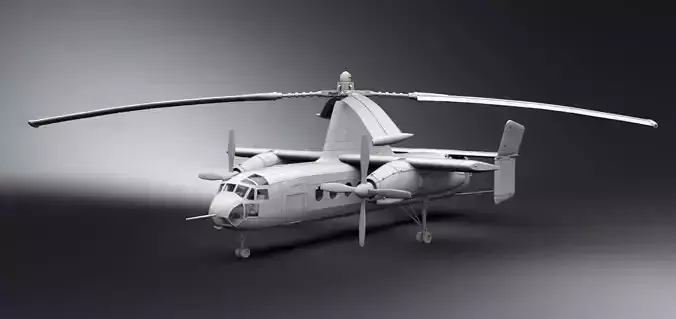 Fairey Rotodyne Scale model 3D print model