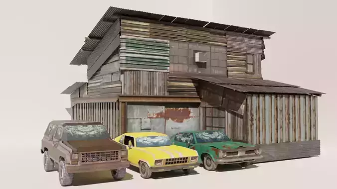 Shanty Garage for Scenes and Games