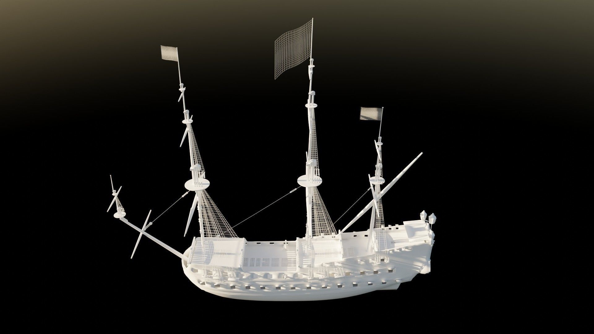 Pirate ship 3D model_15