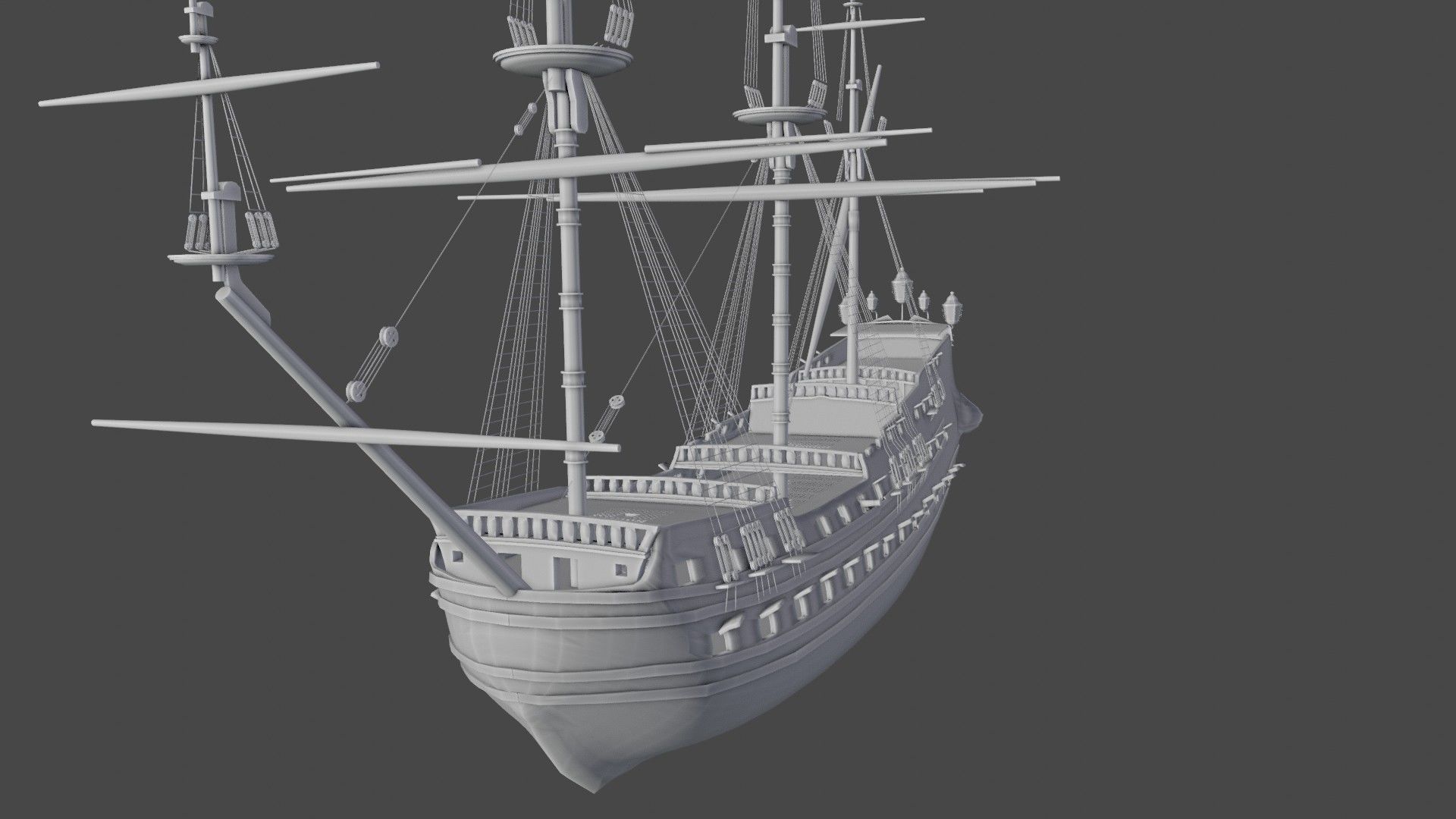 Pirate ship 3D model_5