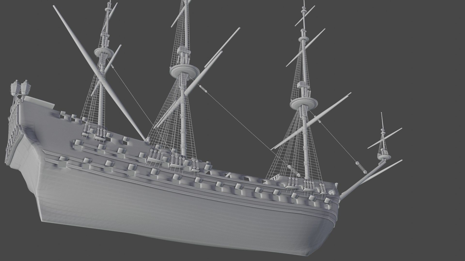 Pirate ship 3D model_9