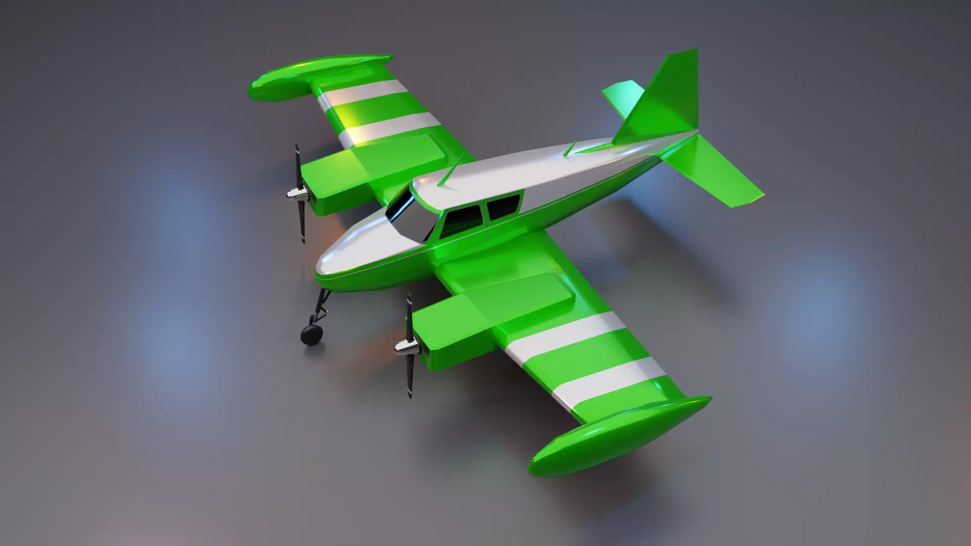 Private Plane - Low Poly Low-poly 3D model