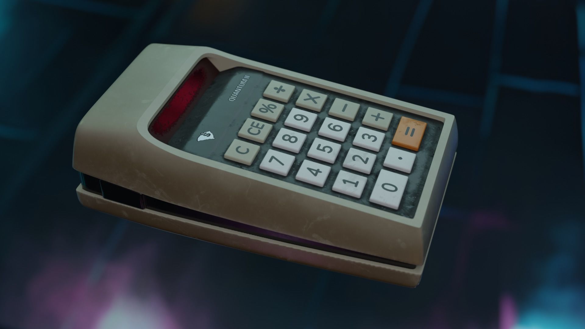 Vintage Calculator 3D model_7