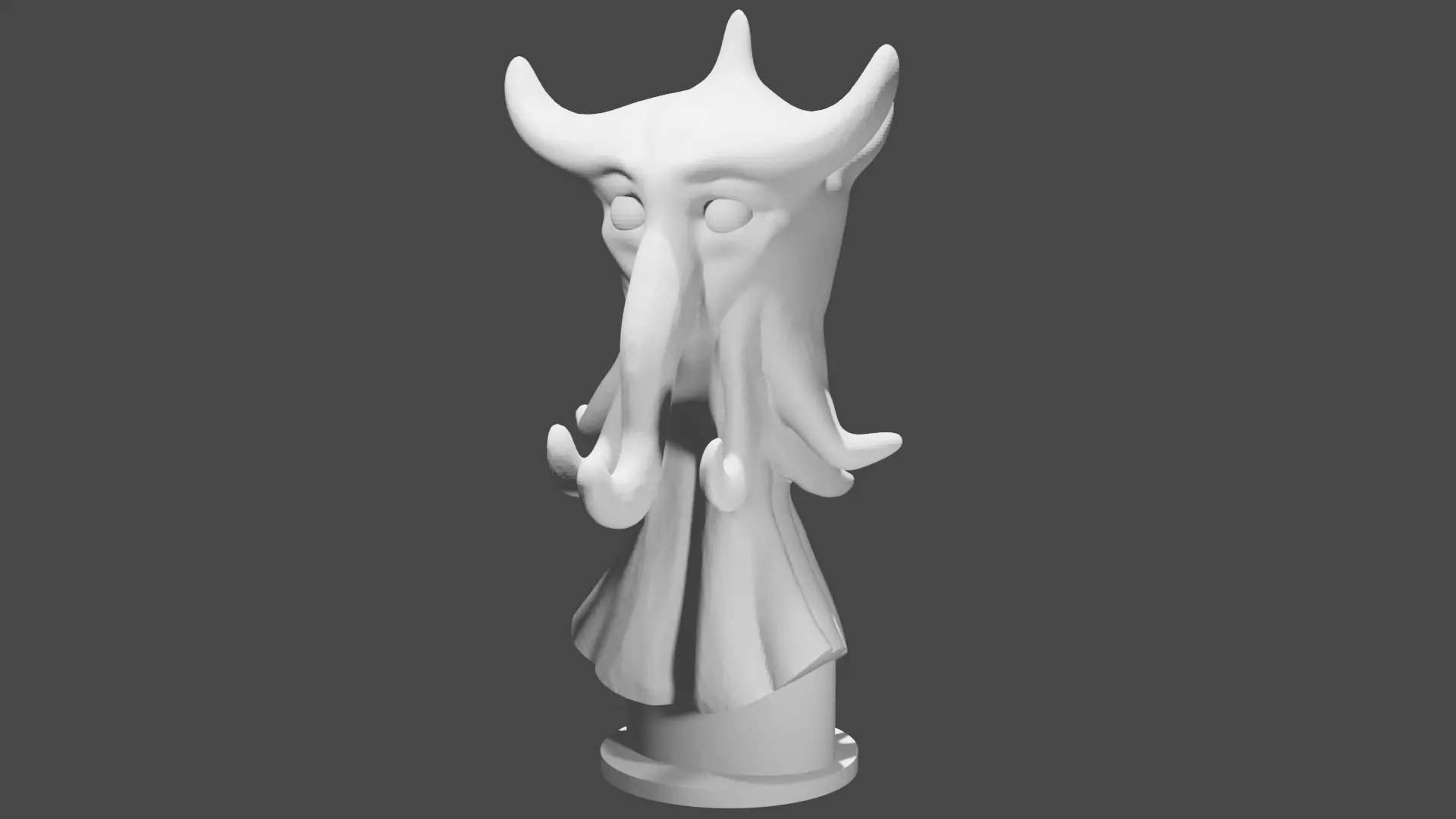 Alien sculpture 3D print model