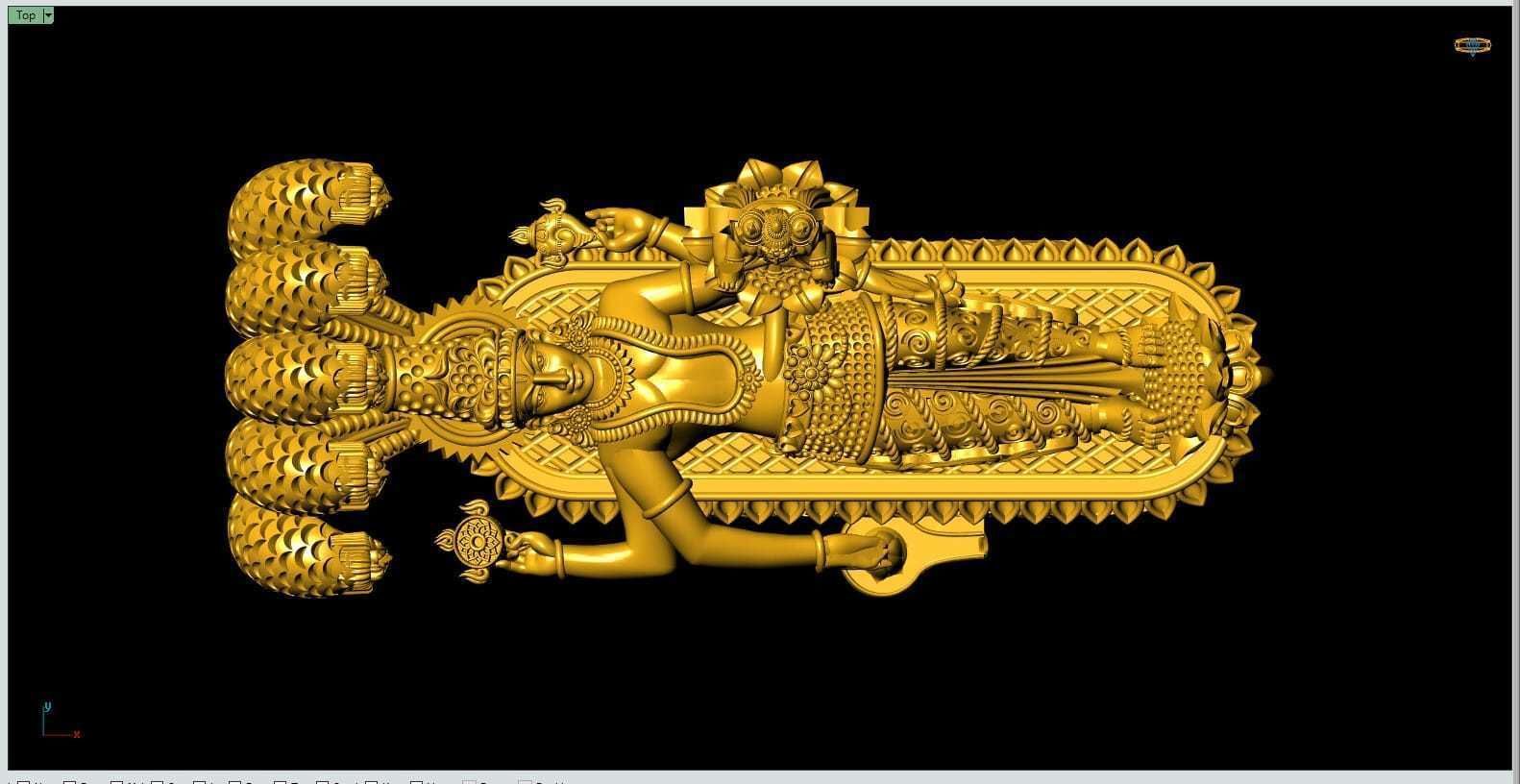 Lord Vishnu 3D-Print model 3D print model_1