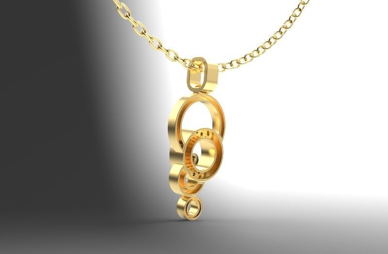 Pendant like Chopard Happy Bubbles 3D print model 3D print model_2