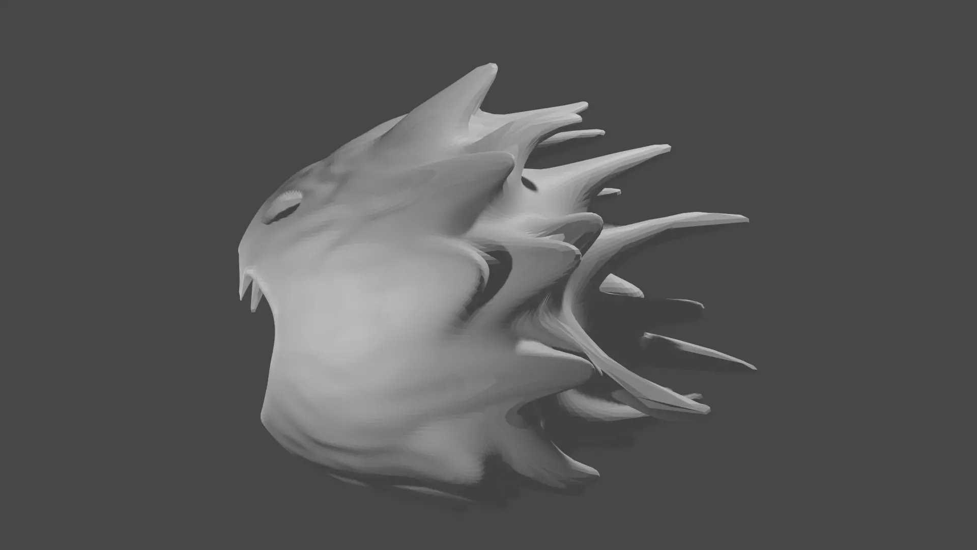 Evil asteroid 3D print model