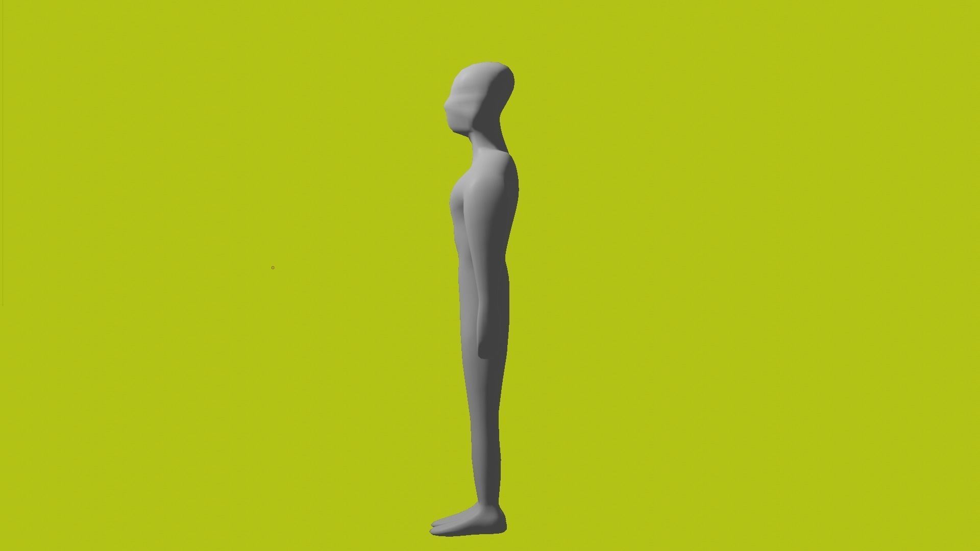 LowPoly Base Mesh-MALE Low-poly 3D model_1