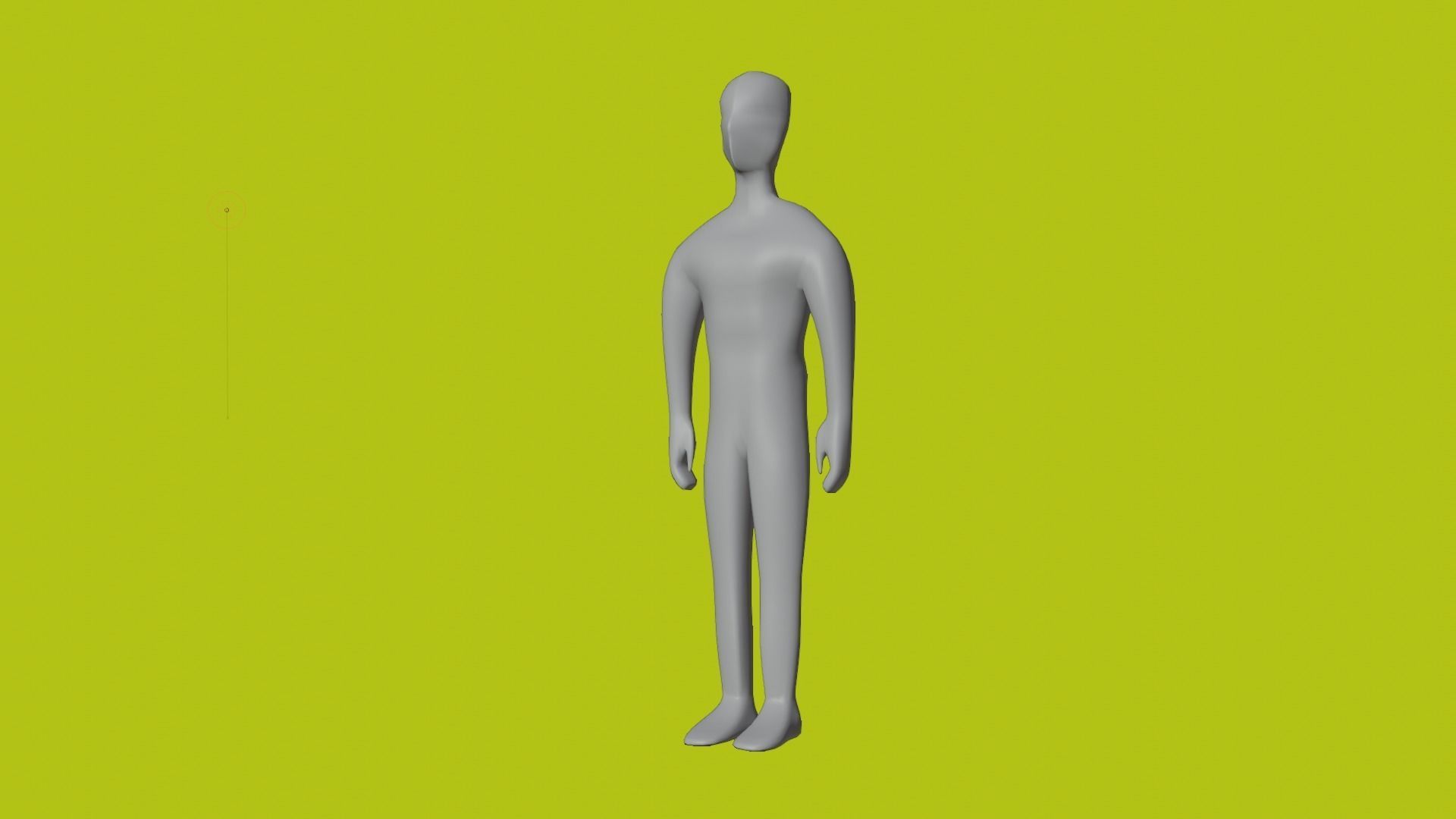 LowPoly Base Mesh-MALE Low-poly 3D model_12