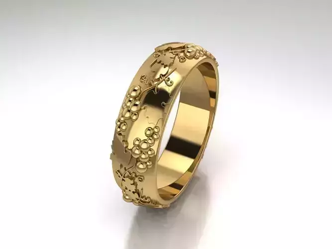 Grape style wedding rings