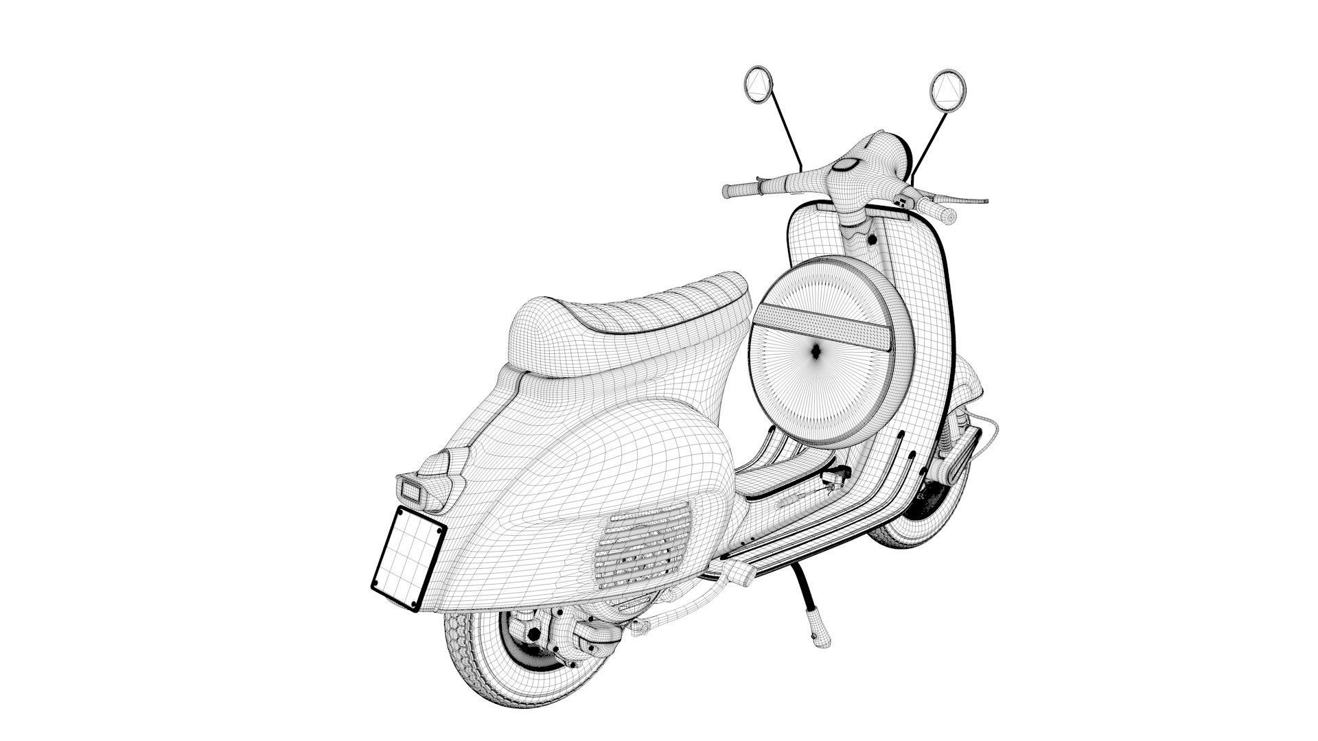 Vespa VNB 125 Classic 3D model_5
