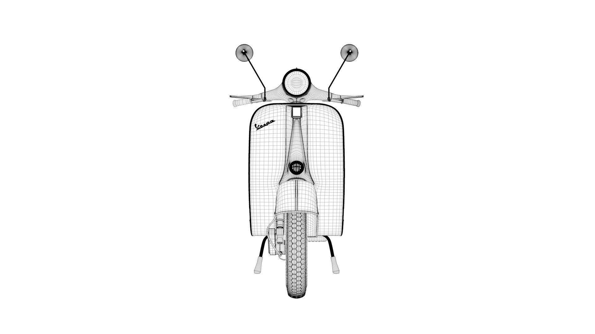 Vespa VNB 125 Classic 3D model_3
