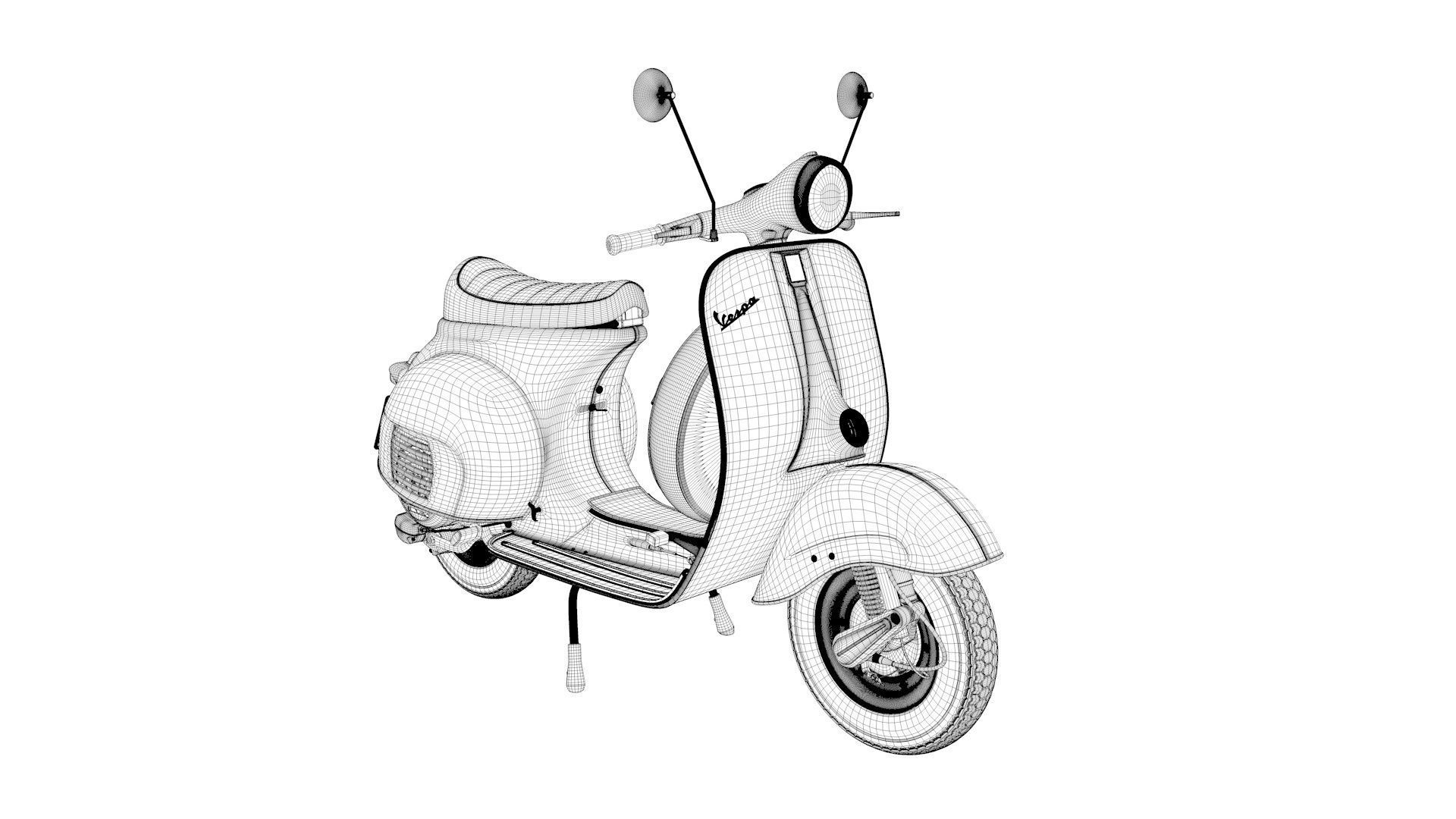 Vespa VNB 125 Classic 3D model_1