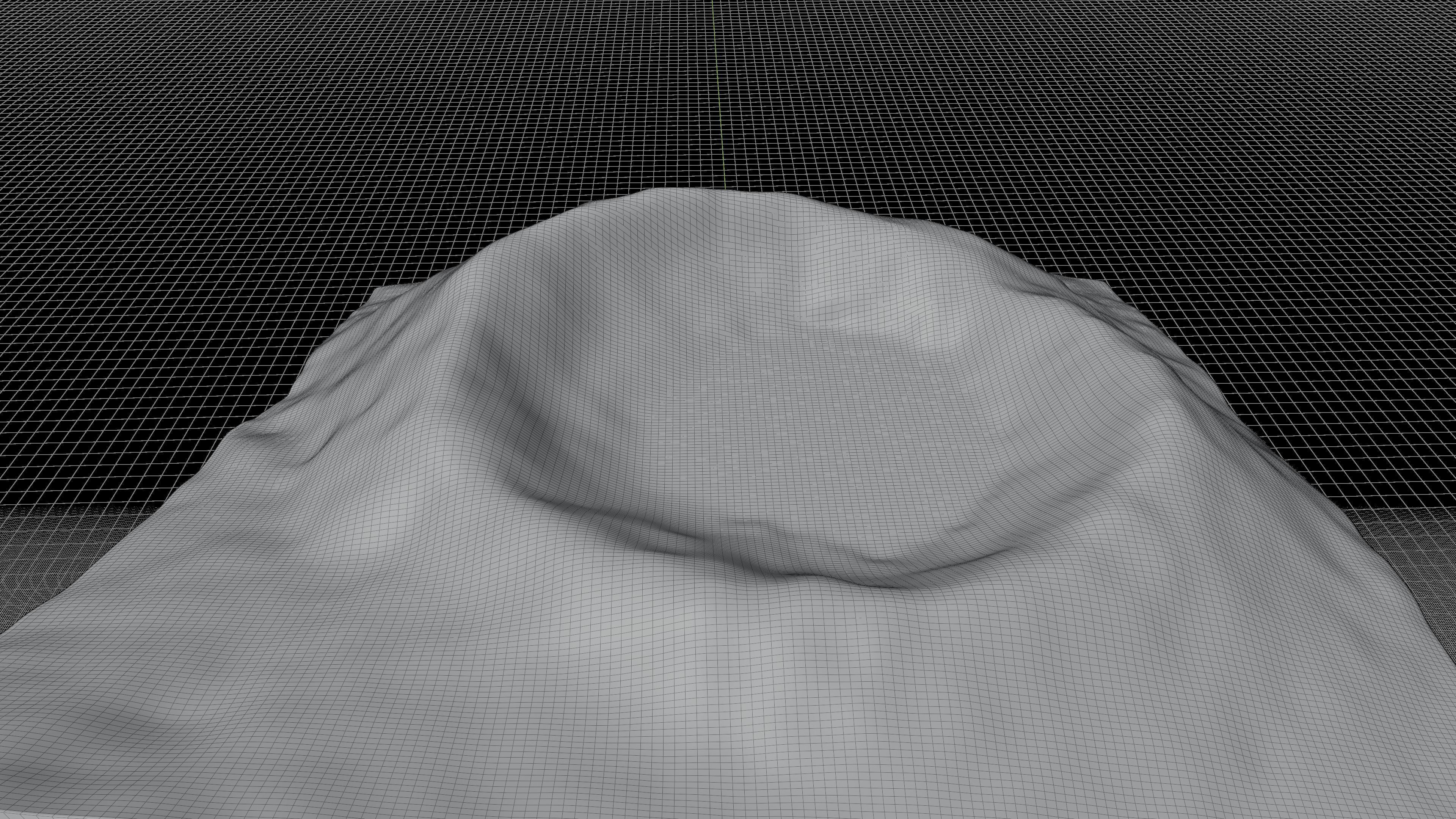 Onami-ike Crater Lake 3d model terrain Low-poly 3D model_9