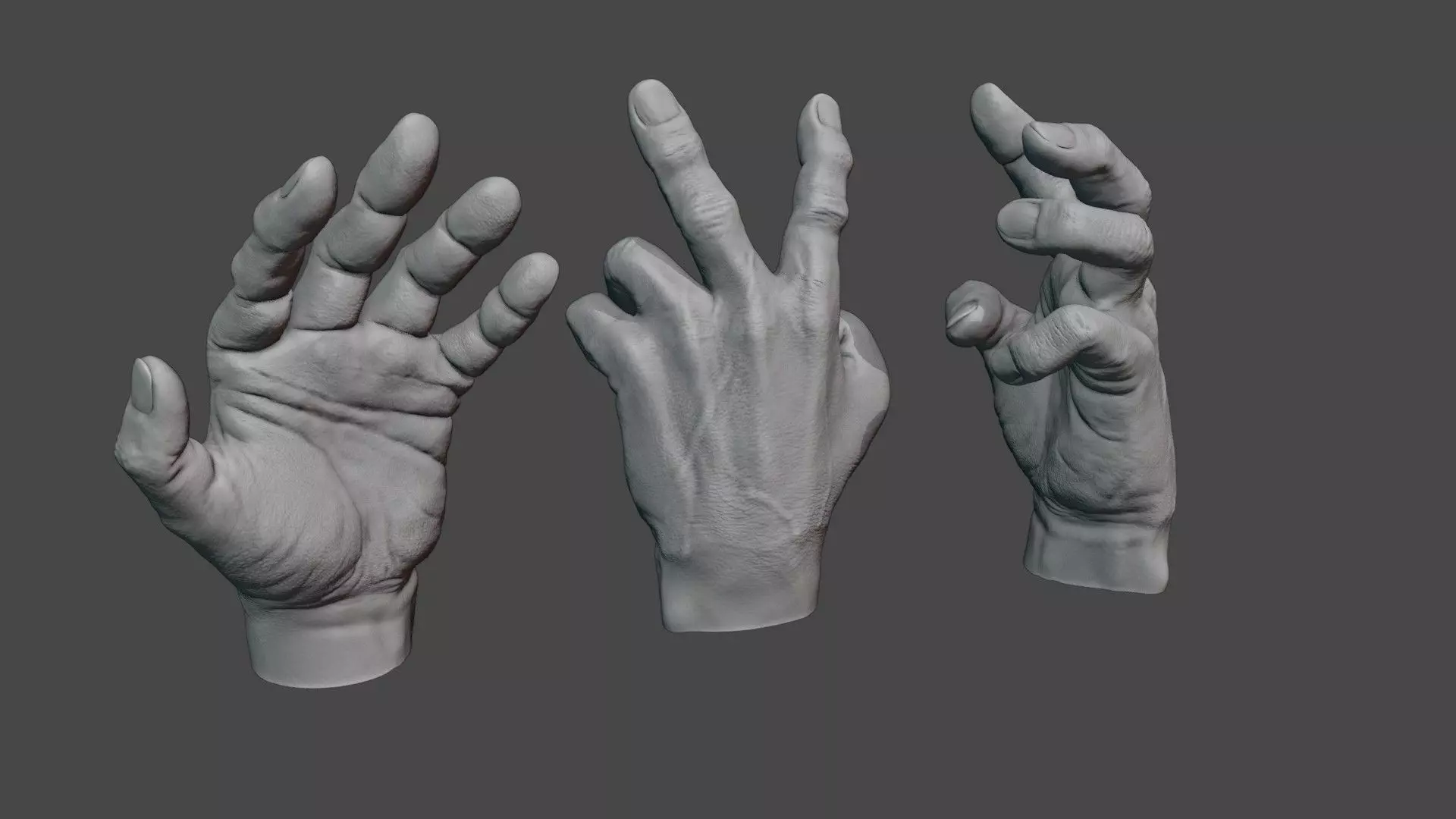 Human hand 3D model_0
