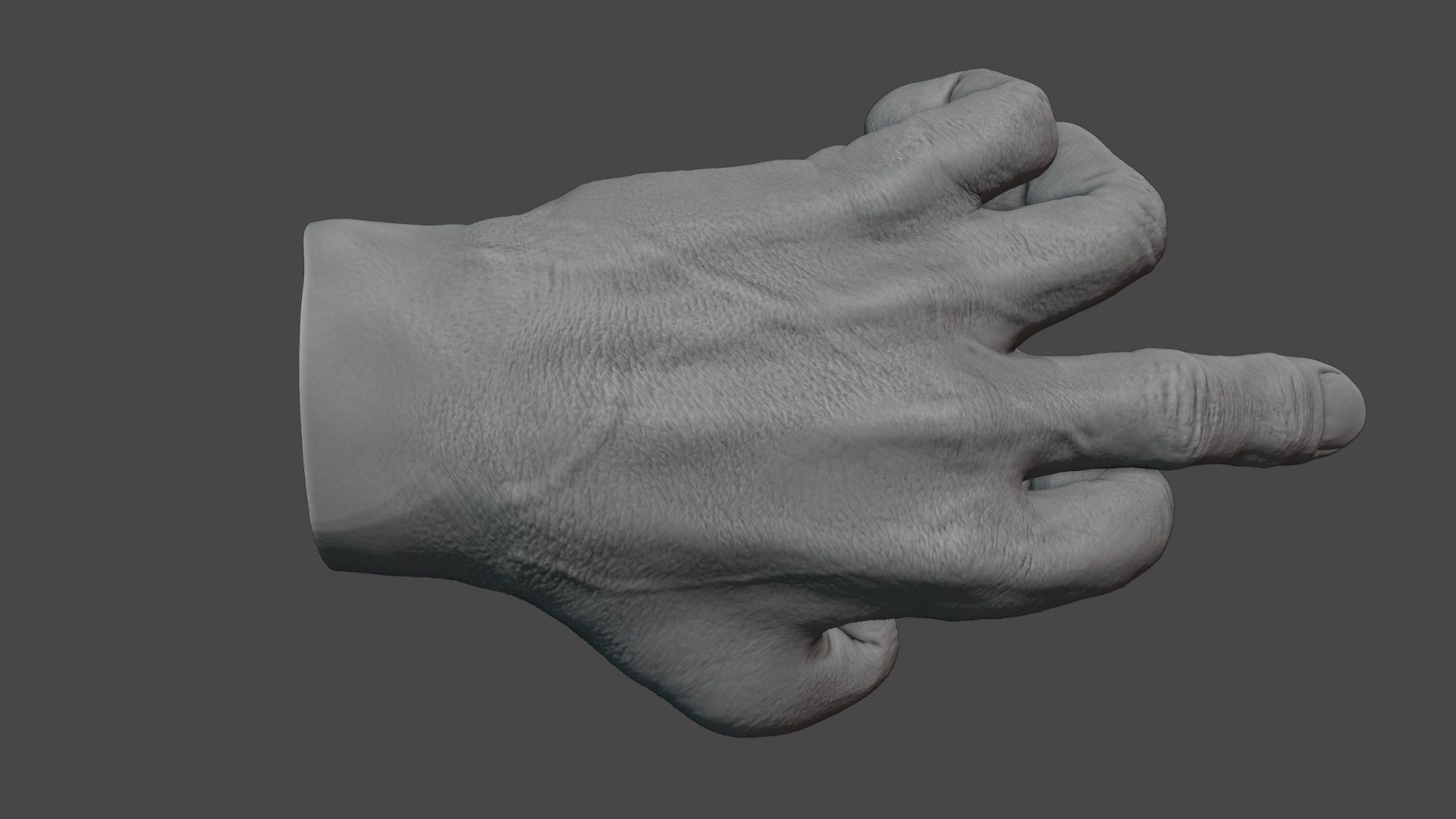 Human hand 3D model_9