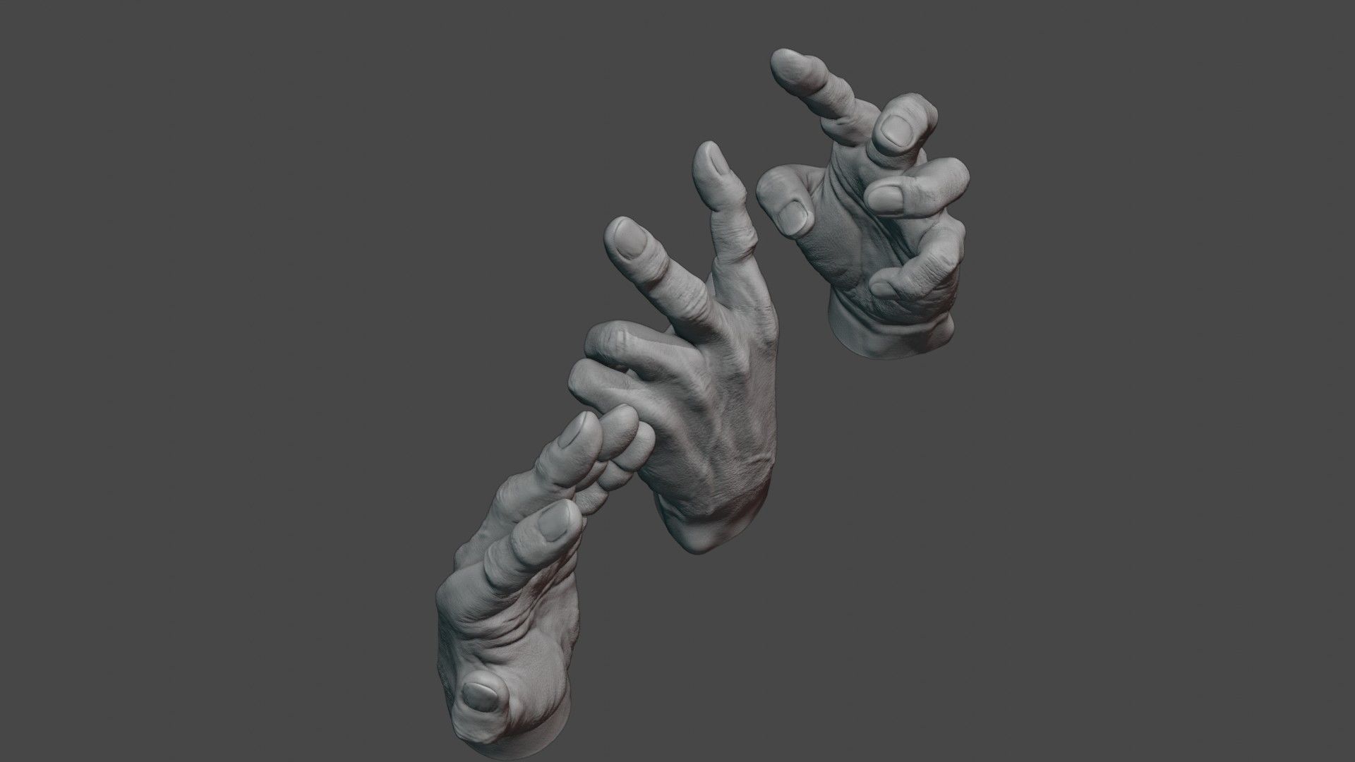 Human hand 3D model_3