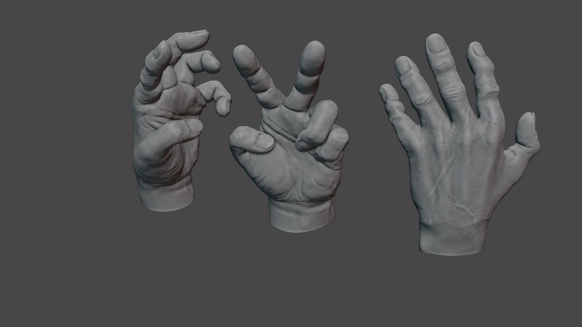 Human hand 3D model_4