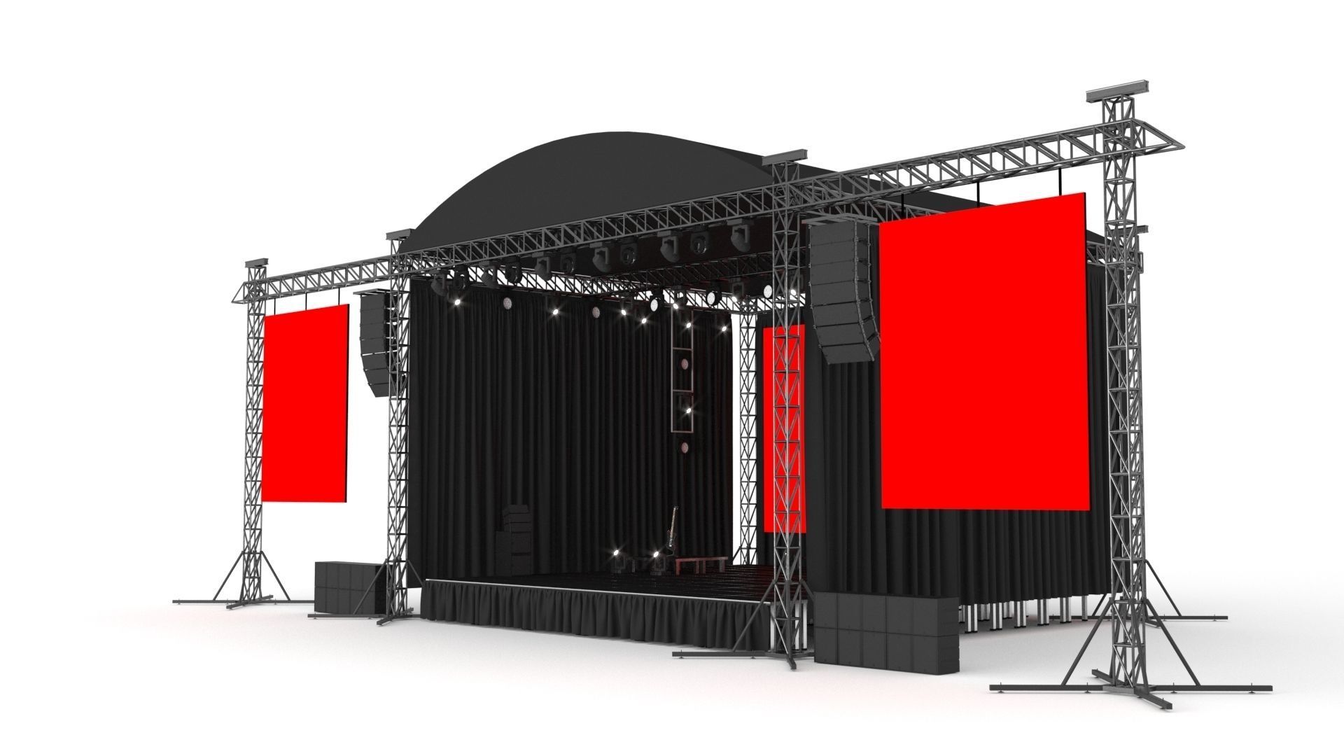 Concert Stage 3D model_2