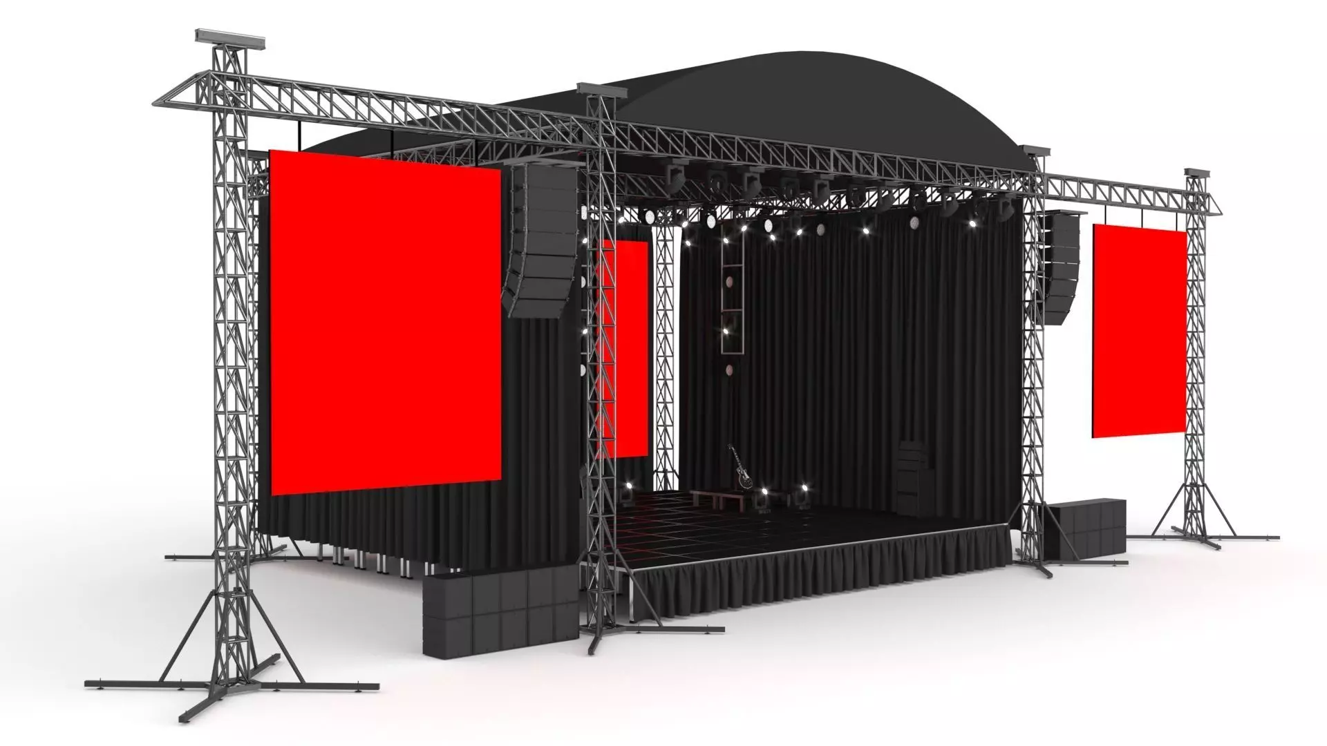 Concert Stage 3D model_0