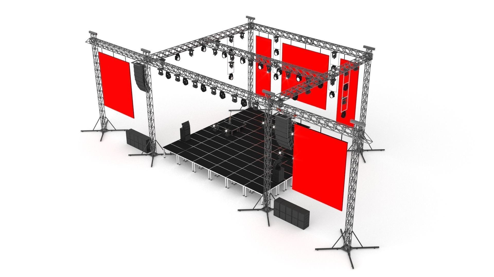 Concert Stage 3D model_3
