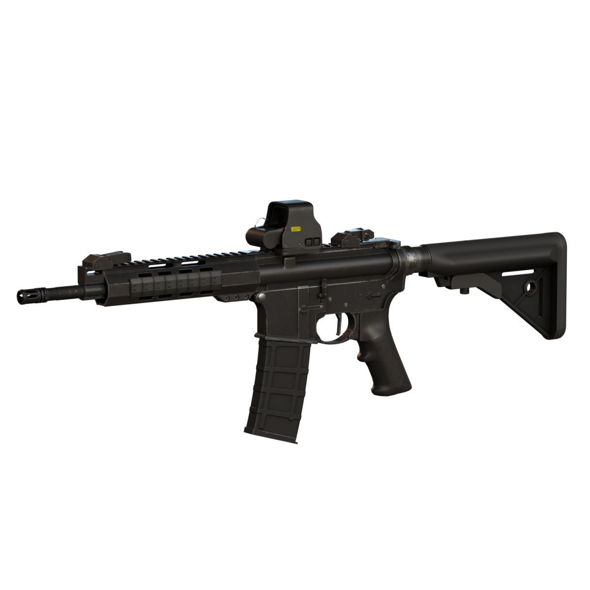 3D model AR-15 Assault Rifle VR / AR / low-poly | CGTrader
