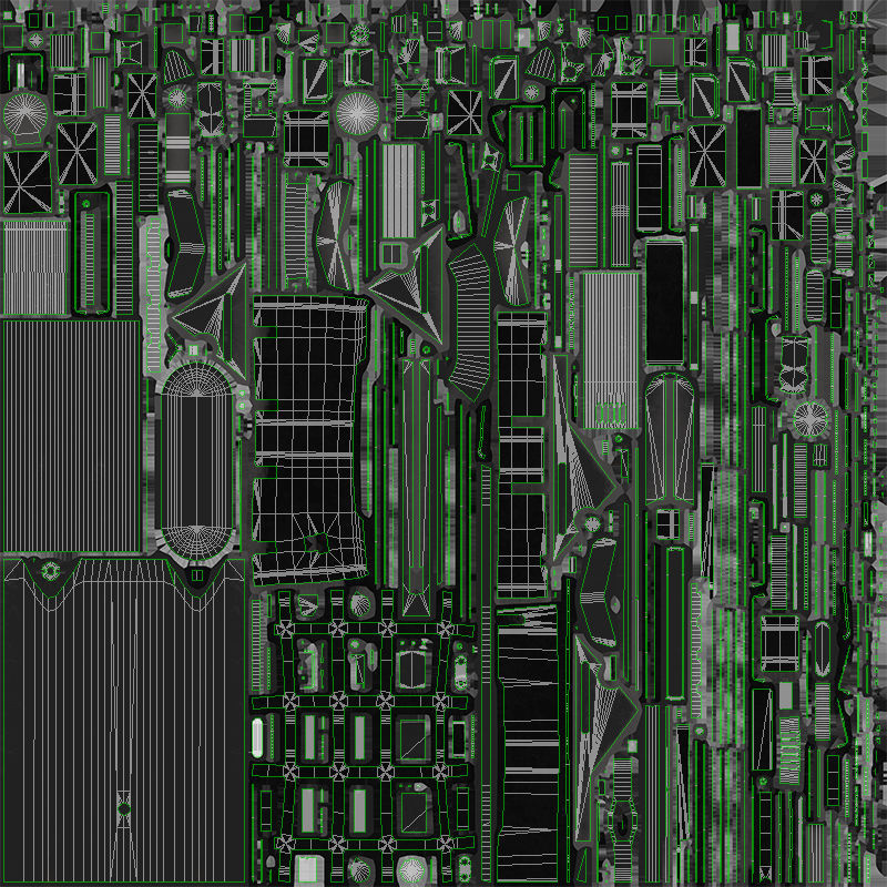 AR-15 Assault Rifle Low-poly 3D model_16