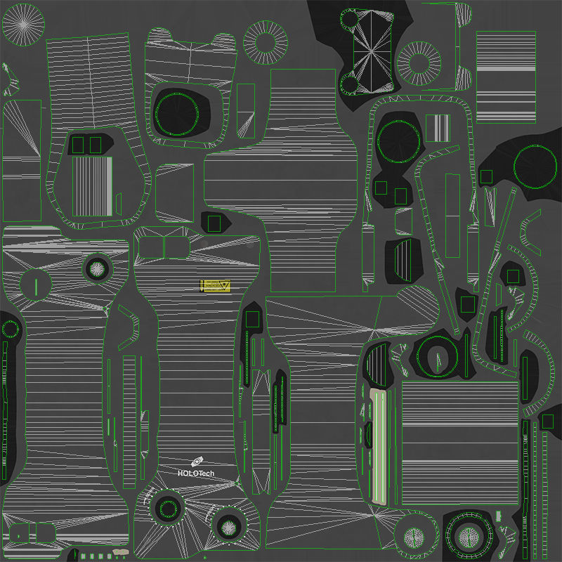 AR-15 Assault Rifle Low-poly 3D model_15