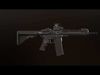 AR-15 Assault Rifle Low-poly 3D model_1