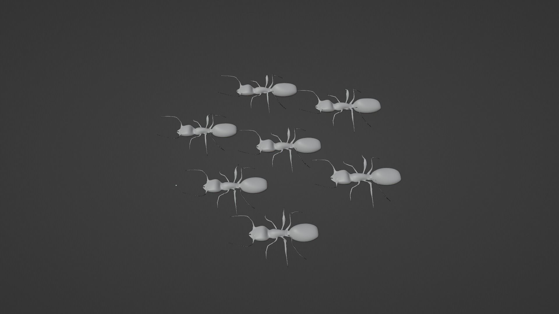 Low Poly Red Ant  Low-poly 3D model_8
