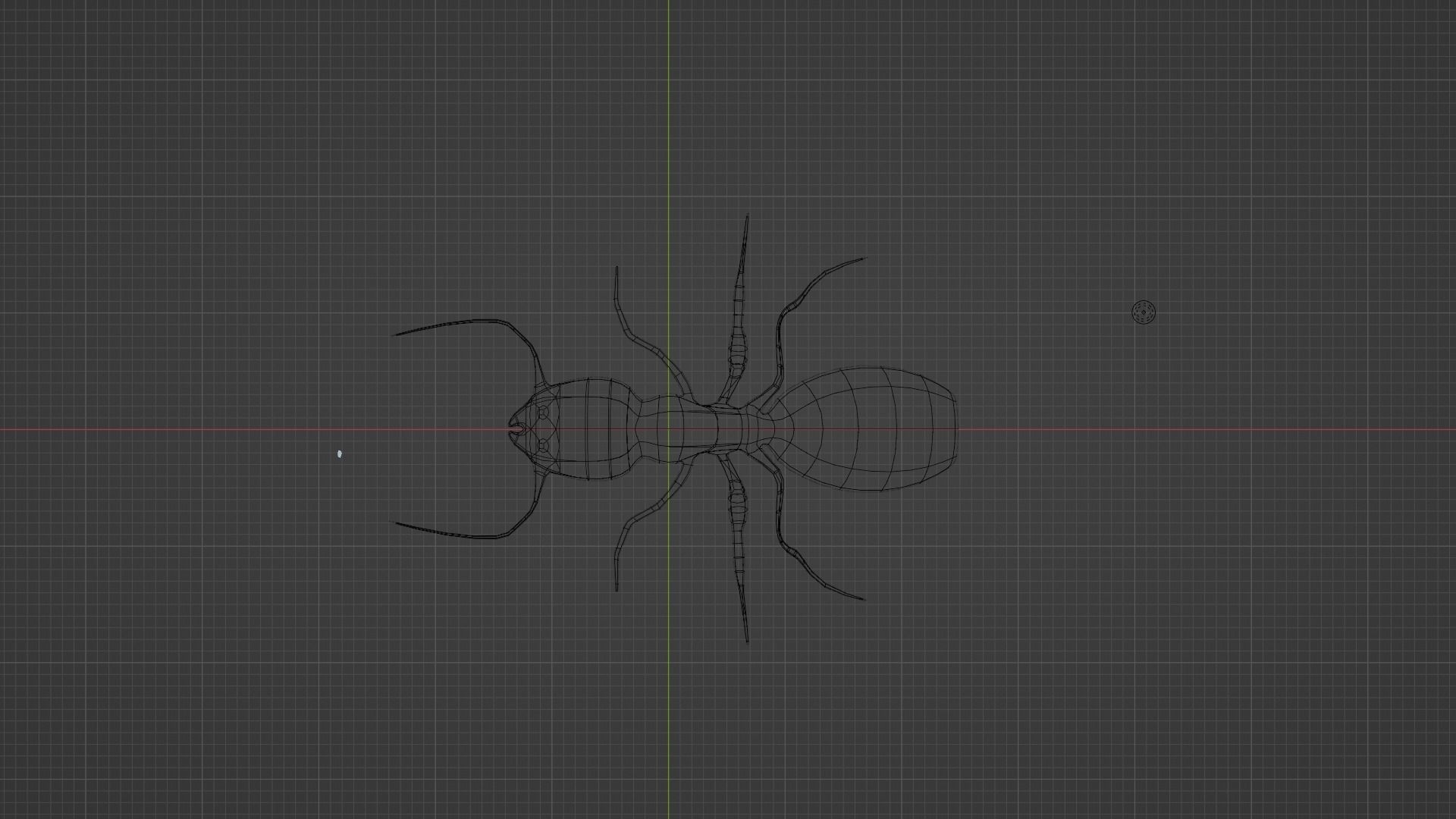 Low Poly Red Ant  Low-poly 3D model_2