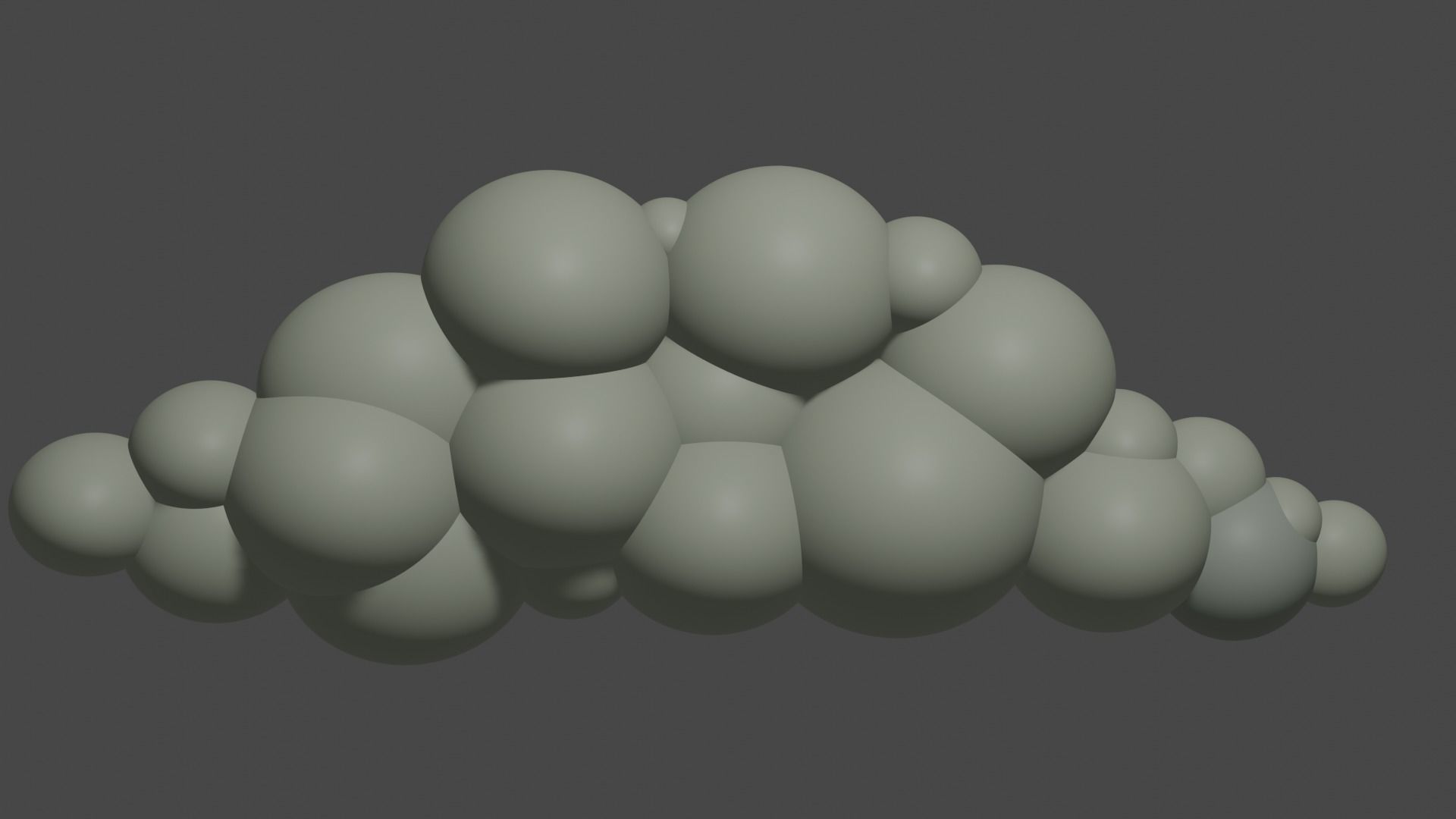 LOW POLY CLOUD - CARTOON 3D model Low-poly 3D model_4