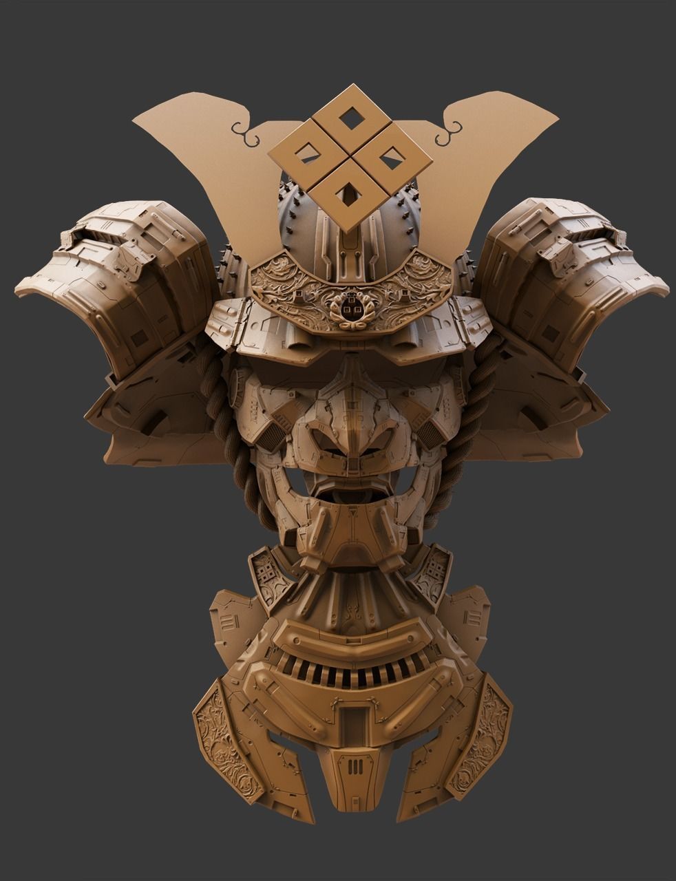 Samurai 3D model_6